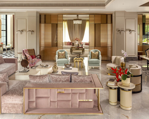 simran boparai completes prabh-te-ras residence balancing marble, murals and modernity