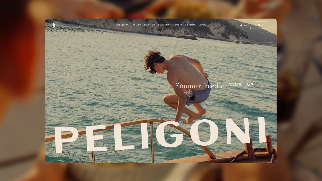  Peligoni's new identity is making me dream of holidays 