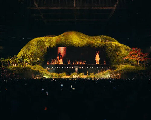 for bad bunny’s tour, a stadium became a lush puerto rican landscape