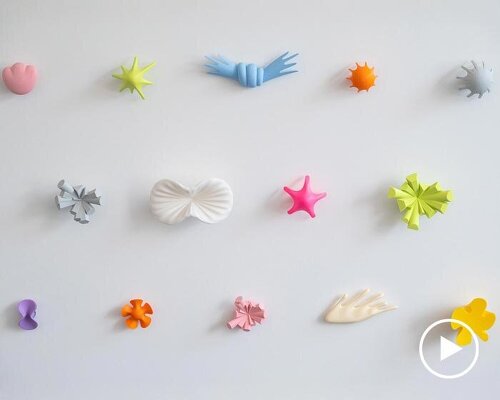 recycled plastic remolds into sculptural coral and maritime-inspired accessories