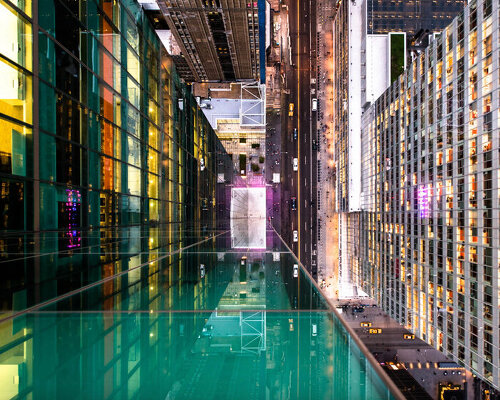 photo series distorts manhattan’s cityscape through fractured glass reflections